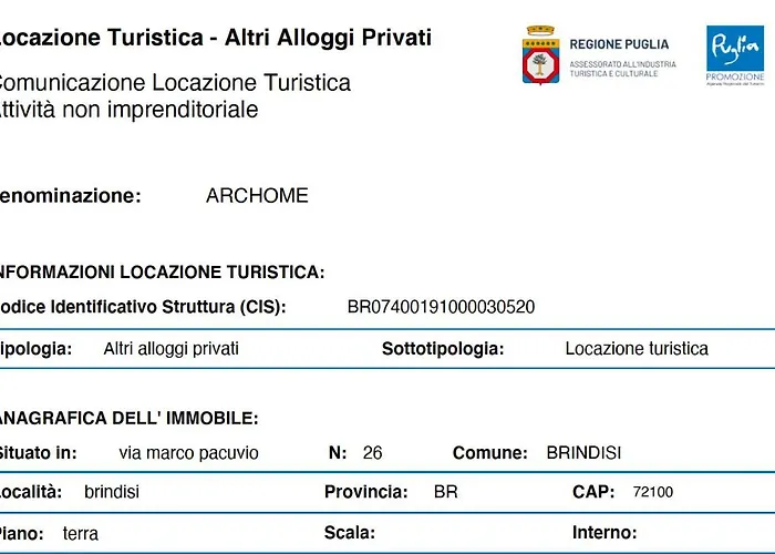 Archome Luxury * Brindisi